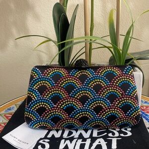 Kurt Geiger Rainbow Crystal Clutch